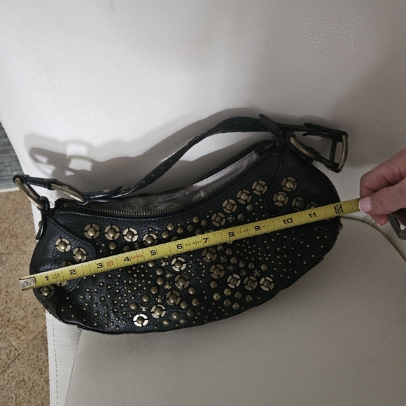 Cole Haan purse black stud leather Harley Davidson - Picture 17 of 17